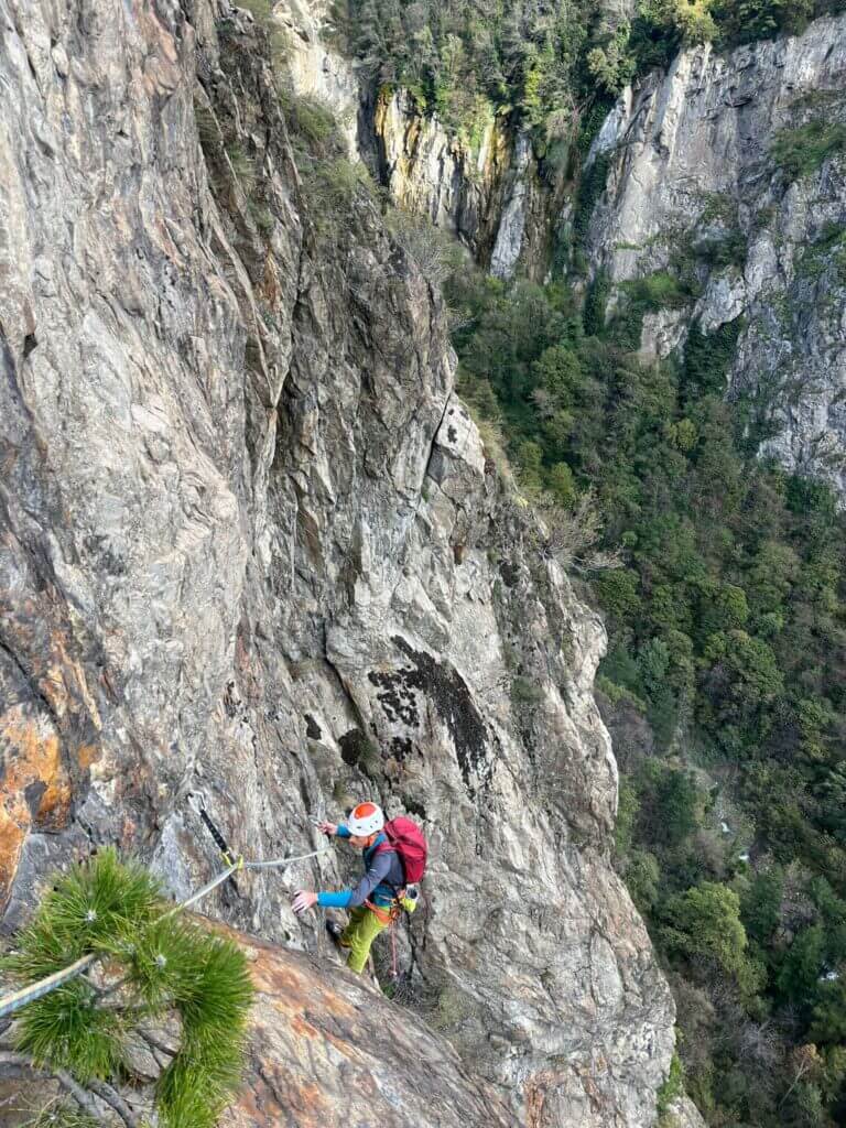 Sortie d’escalade en grande voie à Pontamafrey – La Voie des Lépreux