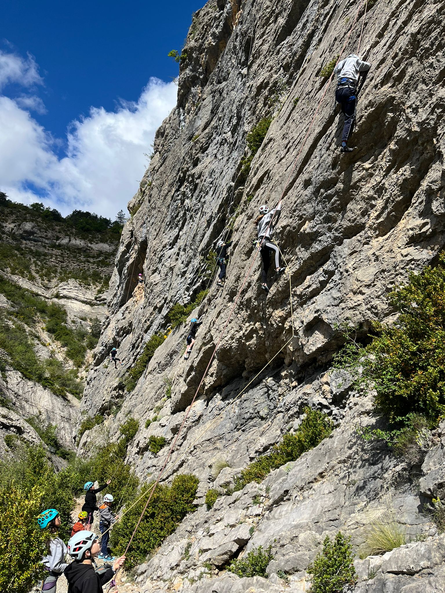 Escalade en falaise
